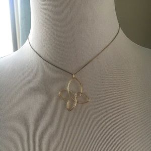 Kate Landry Sterling Silver Butterfly Necklace